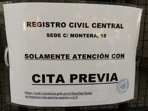 Cita Previa del Registro Civil